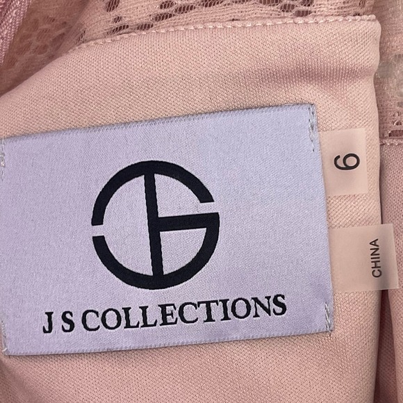 JS COLLECTIONS Annalise Bow Mermaid Gown In Pink Women's Size 6 NWOT - Picture 11 of 11